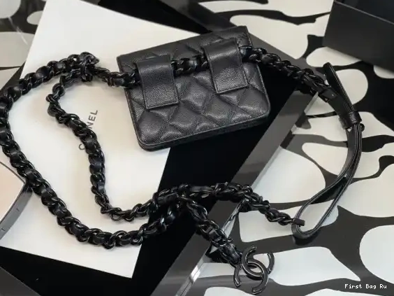 First Bag Ru CARD BELT CHANEL FLAP HOLDER 0503